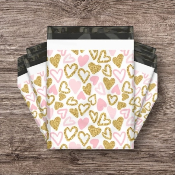 Other - 25 - 10x13 HEARTS POLY MAILER SHIPPING BUSINESS ENVELOPES